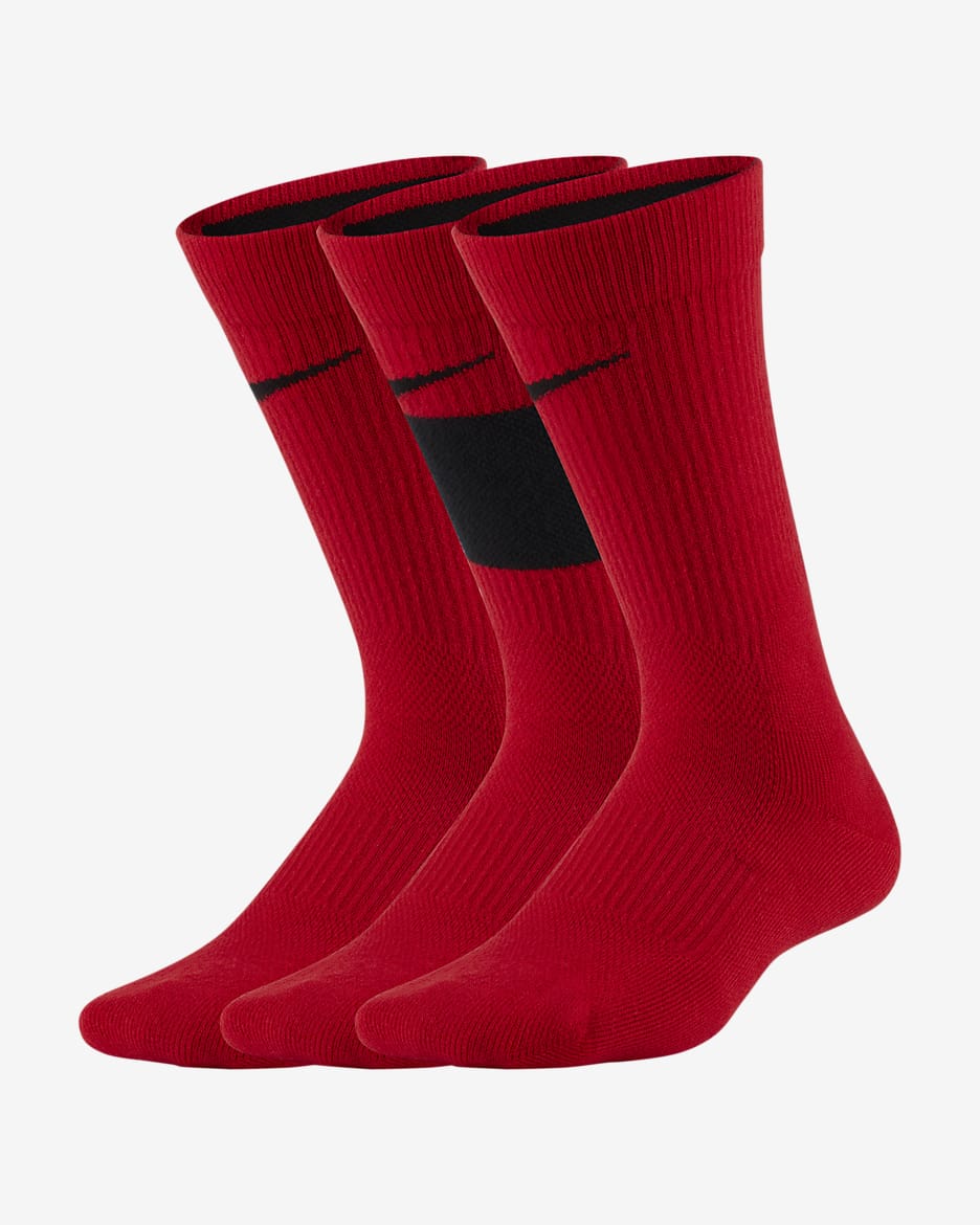 Red nike socks online